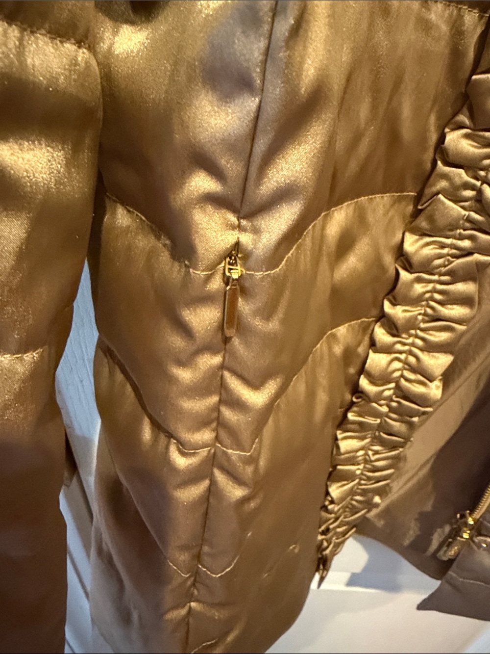 Lilly Pulitzer Jacket size 8 brushed metallic gold - Picture 6 of 7